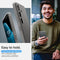 Spigen Liquid Air Hoesje Geschikt voor Samsung Galaxy S24 - Back Cover Flexibel TPU Grijs