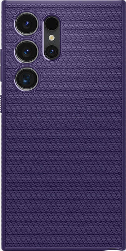 Spigen Liquid Air Hoesje Geschikt voor Samsung Galaxy S24 Ultra Back Cover Flexibel TPU Paars