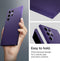 Spigen Liquid Air Hoesje Geschikt voor Samsung Galaxy S24 Ultra Back Cover Flexibel TPU Paars