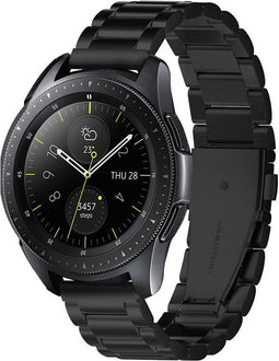 Spigen Modern Fit Roestvrij Staal Bandje voor Samsung Galaxy Watch (42mm) - Zwart
