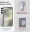 Spigen Optik Pro Geschikt voor Samsung Galaxy S24 Plus - Camera Lens Protector Glas - 2-Pack - Zwart