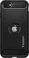 Spigen Rugged Armor Air Cushion Technology hoesje geschikt voor iPhone 7, 8 en iPhone SE 2020 SE 2022 - zwart