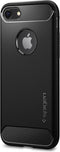 Spigen Rugged Armor case iPhone 7 8 hoesje - Zwart