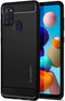 Spigen Rugged Armor for Galaxy A21s matt black