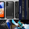 Spigen Rugged Armor Hoesje Geschikt voor Samsung Galaxy A14 - Back Cover met Air Cushion Zwart