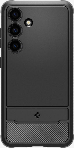 Spigen Rugged Armor Hoesje Geschikt voor Samsung Galaxy S24 - Back Cover met Air Cushion Zwart
