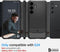 Spigen Rugged Armor Hoesje Geschikt voor Samsung Galaxy S24 - Back Cover met Air Cushion Zwart