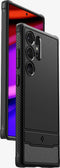 Spigen Rugged Armor Hoesje Geschikt voor Samsung Galaxy S24 Ultra - Back Cover met Air Cushion Zwart