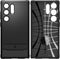 Spigen Rugged Armor Hoesje Geschikt voor Samsung Galaxy S24 Ultra - Back Cover met Air Cushion Zwart