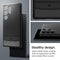 Spigen Rugged Armor Hoesje Geschikt voor Samsung Galaxy S24 Ultra - Back Cover met Air Cushion Zwart