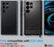Spigen Rugged Armor Hoesje Geschikt voor Samsung Galaxy S24 Ultra - Back Cover met Air Cushion Zwart