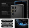 Spigen Rugged Armor Hoesje Geschikt voor Samsung Galaxy S24 Ultra - Back Cover met Air Cushion Zwart