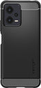 Spigen Rugged Armor Hoesje voor de Xiaomi Redmi Note 12 5G / Poco X5 - Back Cover met Air Cushion Zwart