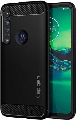 Spigen Rugged Armor Motorola Moto G8 Plus Hoesje Zwart