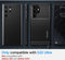 Spigen Rugged Armor Samsung Galaxy S22 Ultra Hoesje Back Cover Zwart