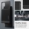 Spigen Rugged Armor Samsung Galaxy S22 Ultra Hoesje Back Cover Zwart