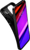Spigen Rugged Armor TPU met Air Cushion carbonvezels hoesje geschikt voor iPhone 12 en iPhone 12 Pro - zwart