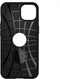 Spigen Rugged Armor TPU met Air Cushion carbonvezels hoesje geschikt voor iPhone 13 - zwart