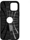 Spigen Rugged Armor TPU met Air Cushion carbonvezels hoesje geschikt voor iPhone 12 en iPhone 12 Pro - zwart