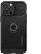 Spigen Rugged Armor TPU met Air Cushion carbonvezels hoesje geschikt voor iPhone 13 Pro - zwart
