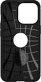 Spigen Rugged Armor TPU met Air Cushion carbonvezels hoesje geschikt voor iPhone 13 Pro - zwart