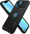 Spigen Rugged Armor TPU met Air Cushion carbonvezels hoesje geschikt voor iPhone 13 - zwart