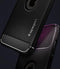Spigen Rugged Armor TPU met Air Cushion carbonvezels hoesje geschikt voor iPhone 12 en iPhone 12 Pro - zwart