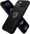 Spigen Rugged Armor TPU met Air Cushion carbonvezels hoesje geschikt voor iPhone 12 en iPhone 12 Pro - zwart