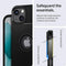 Spigen Rugged Armor TPU met Air Cushion carbonvezels hoesje voor iPhone 13 mini - zwart