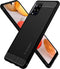 Spigen - Samsung Galaxy A42 5G Hoesje - Back Case Rugged Armor Mat Zwart