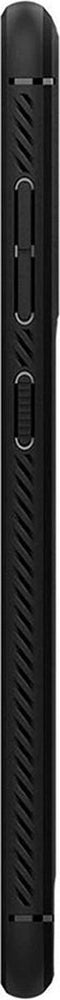 Spigen - Samsung Galaxy S21 FE Hoesje - Back Case Rugged Armor Mat Zwart
