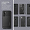 Spigen - Samsung Galaxy S21 FE Hoesje - Back Case Rugged Armor Mat Zwart