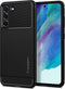 Spigen - Samsung Galaxy S21 FE Hoesje - Back Case Rugged Armor Mat Zwart