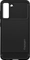 Spigen - Samsung Galaxy S21 FE Hoesje - Back Case Rugged Armor Mat Zwart