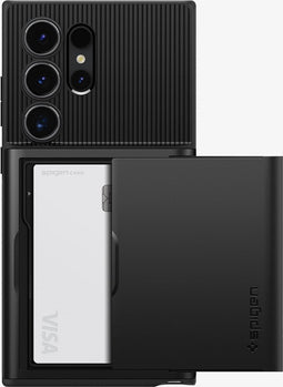 Spigen Slim Armor CS Samsung Galaxy S24 Ultra Hoesje Back Cover Zwart