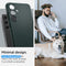 Spigen Thin Fit Hoesje Geschikt voor Samsung Galaxy S24 - Back Cover Groen