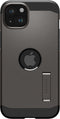 Spigen Tough Armor Hoesje geschikt voor Apple iPhone 15 Plus | Compatible met MagSafe | Back Cover Hoesje | Uitklapbare Kick Stand | Gunmetal
