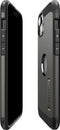 Spigen Tough Armor Hoesje geschikt voor Apple iPhone 15 Plus | Compatible met MagSafe | Back Cover Hoesje | Uitklapbare Kick Stand | Gunmetal