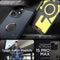 Spigen Tough Armor Hoesje geschikt voor Apple iPhone 15 Pro Max | Compatible met MagSafe | Back Cover Hoesje | Uitklapbare Kick Stand | Metal Slate