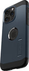 Spigen Tough Armor Hoesje geschikt voor Apple iPhone 15 Pro Max | Compatible met MagSafe | Back Cover Hoesje | Uitklapbare Kick Stand | Metal Slate