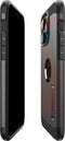 Spigen Tough Armor Hoesje geschikt voor Apple iPhone 15 Pro Max | Compatible met MagSafe | Back Cover Hoesje | Uitklapbare Kick Stand | Gunmetal