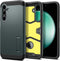 Spigen Tough Armor Hoesje Geschikt voor Samsung Galaxy S23 FE - Back Cover met Kickstand Groen
