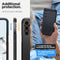 Spigen Tough Armor Hoesje Geschikt voor Samsung Galaxy S23 FE - Back Cover met Kickstand Zwart