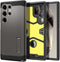 Spigen Tough Armor Hoesje Geschikt voor Samsung Galaxy S24 Ultra - Back Cover met Kickstand Gunmetal