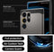 Spigen Tough Armor Hoesje Geschikt voor Samsung Galaxy S24 Ultra - Back Cover met Kickstand Gunmetal