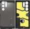 Spigen Tough Armor Hoesje Geschikt voor Samsung Galaxy S24 Ultra - Back Cover met Kickstand Gunmetal