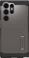 Spigen Tough Armor Hoesje Geschikt voor Samsung Galaxy S24 Ultra - Back Cover met Kickstand Gunmetal