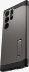 Spigen Tough Armor Hoesje Geschikt voor Samsung Galaxy S24 Ultra - Back Cover met Kickstand Gunmetal