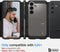 Spigen Tough Armor Hoesje voor de Samsung Galaxy S24 Plus - Back Cover met Kickstand Gunmetal