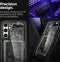 Spigen Ultra Hybrid Geschikt voor Samsung Galaxy S23 FE - Back Cover - Zero One Zwart